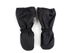 Mikk-line black rain mittens with fleece lining